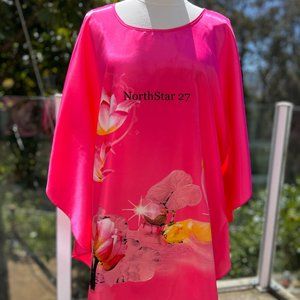 Women Plus Size Bat Wings Kaftan Lounge Dress